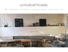 Tablet Screenshot of lafourchettebasel.com